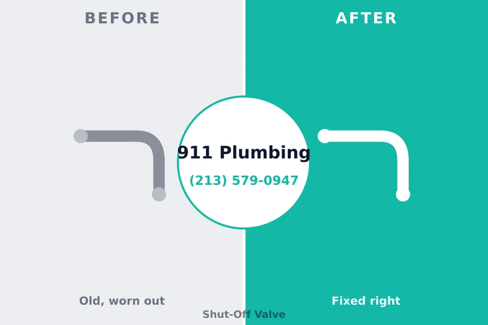 Before and after: plumbing repair Piedmont, AL